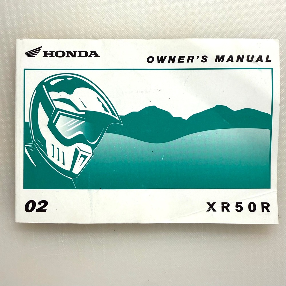 2002 Honda XR50R Owners Manual 31GEL620 Dirt Bike Motorcycle Guide